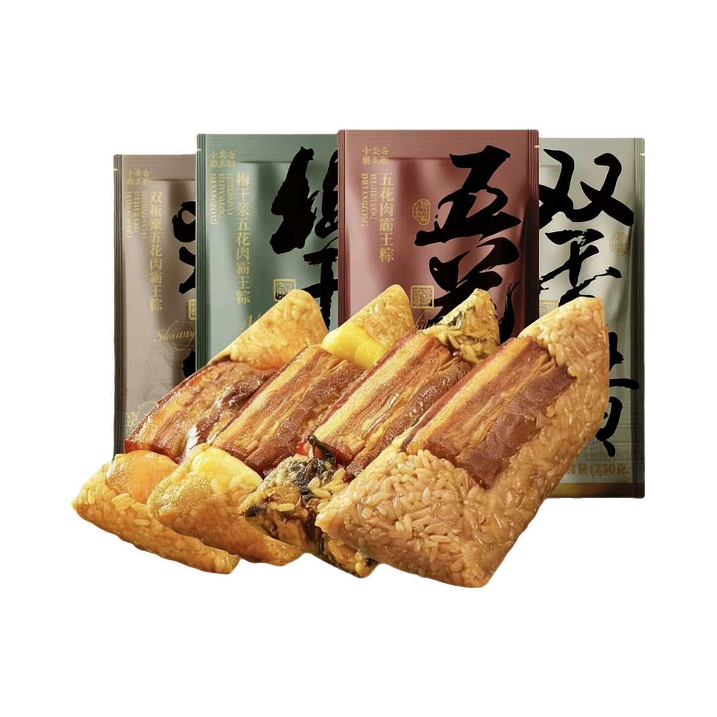 推荐商品：小英斋 250g/袋 五花肉霸王粽 多口味组合