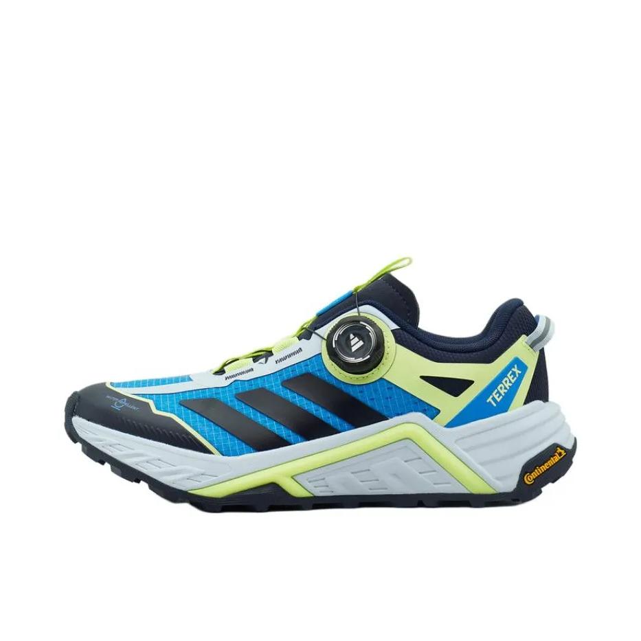 推荐商品：adidas TERREX ROVER 徒步鞋 户外鞋 休闲防滑青少年 大童/蓝色