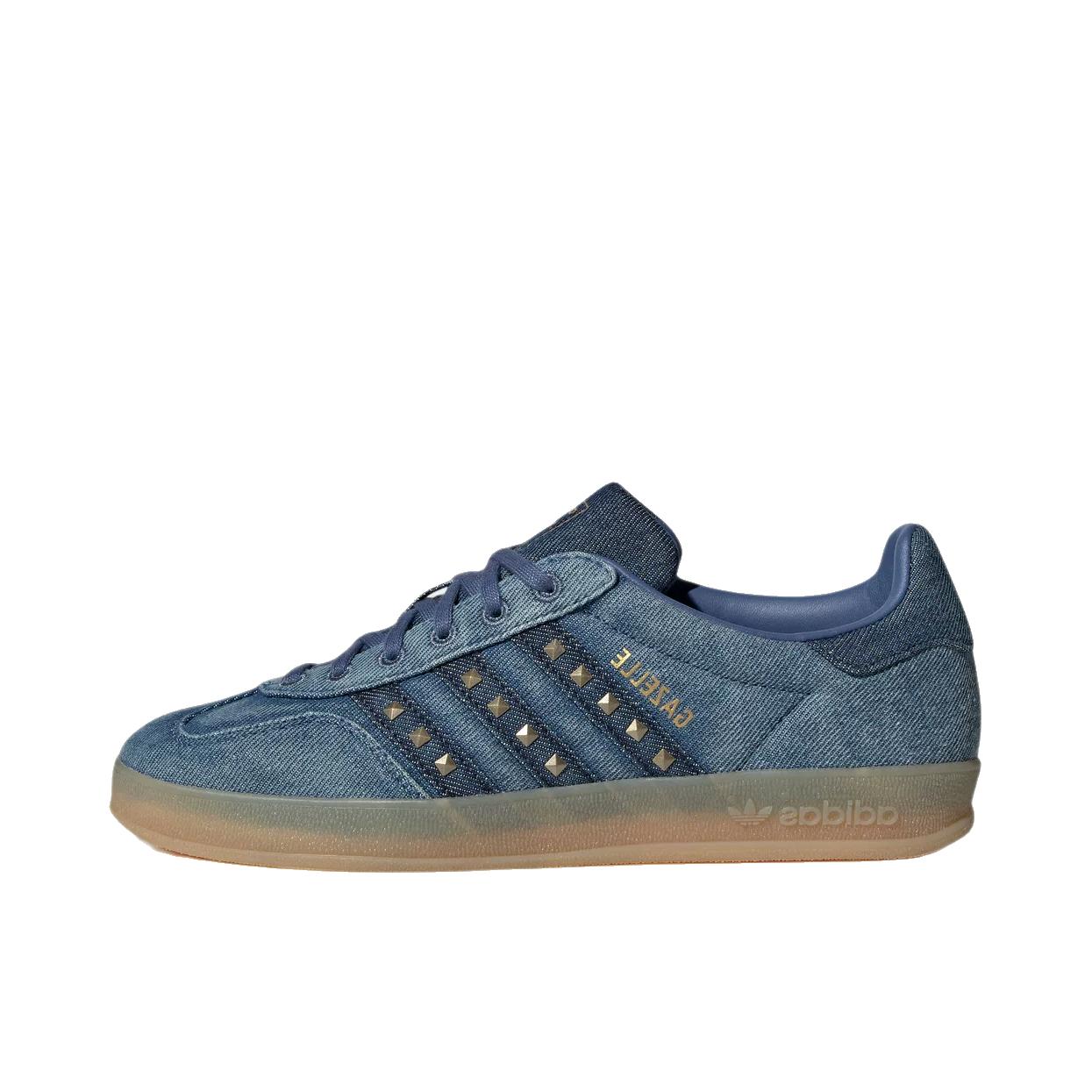 推荐商品：adidas Originals Gazelle Indoor T头鞋 德训鞋 板鞋 舒适缓震防滑耐磨绒面革复古 女款/深蓝色