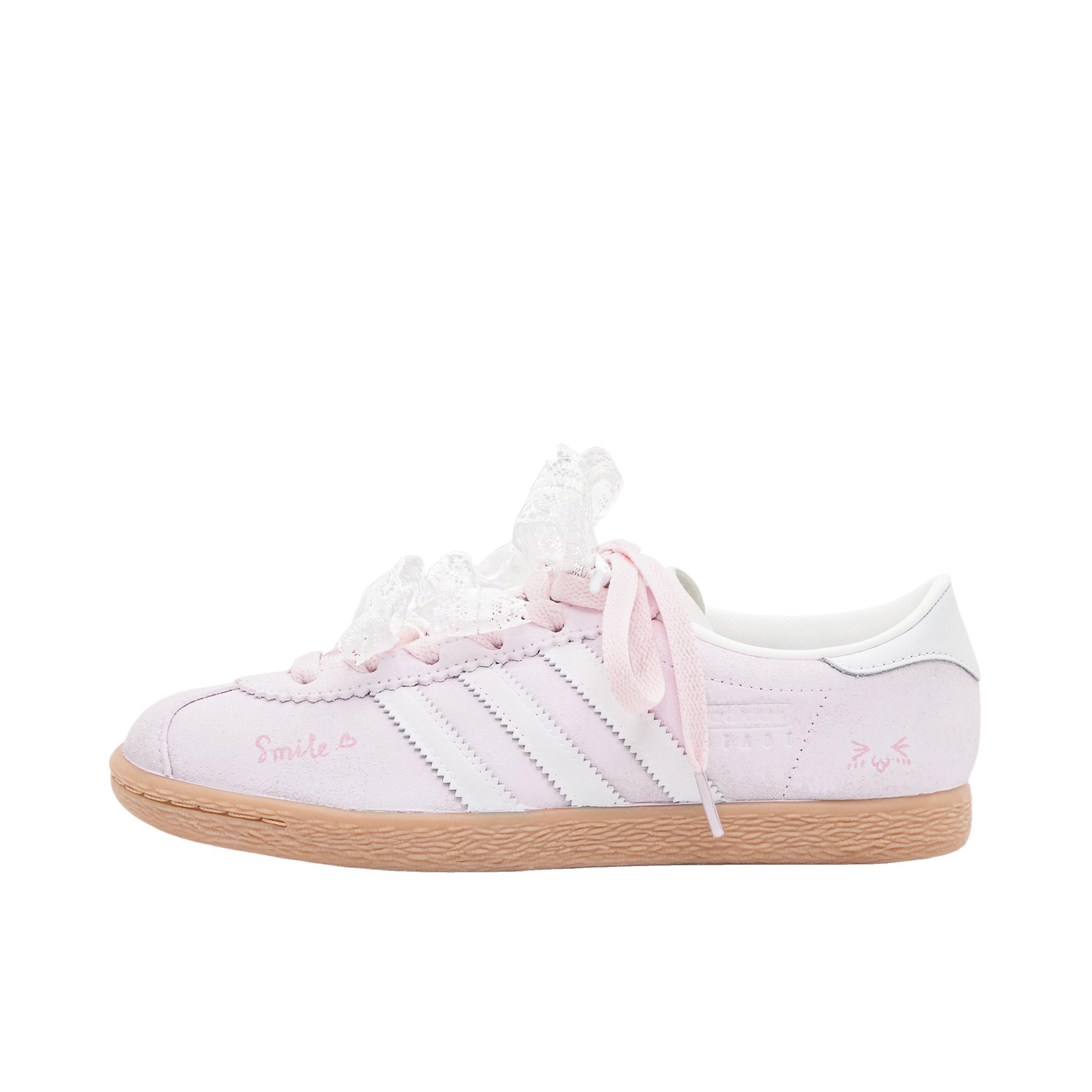 推荐商品：【定制球鞋】 adidas originals SAMBA OG 德训鞋 板鞋 防滑耐磨复古潮流防水织物双鞋带 莓果塔塔