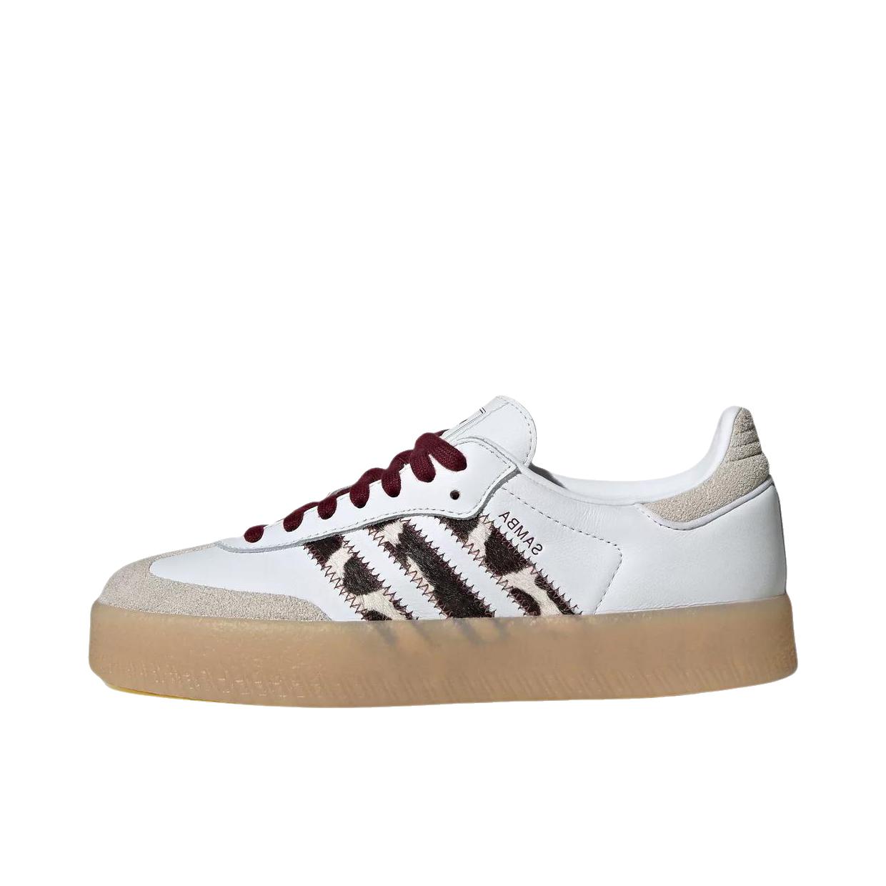 推荐商品：adidas Originals Sambae T头鞋 德训鞋 板鞋 增高包裹性合成革 白色/黑色/酱紫色