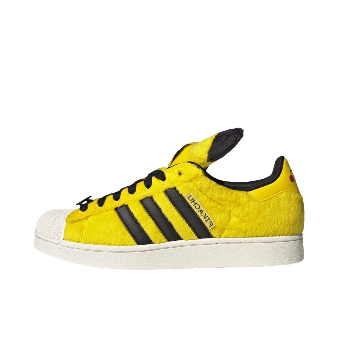 推荐商品：【宋雨琦同款】 adidas Originals Superstar 板鞋 轻便贝壳头薄底舒适百搭耐磨复古 Pokémon联名/黄色/黑色