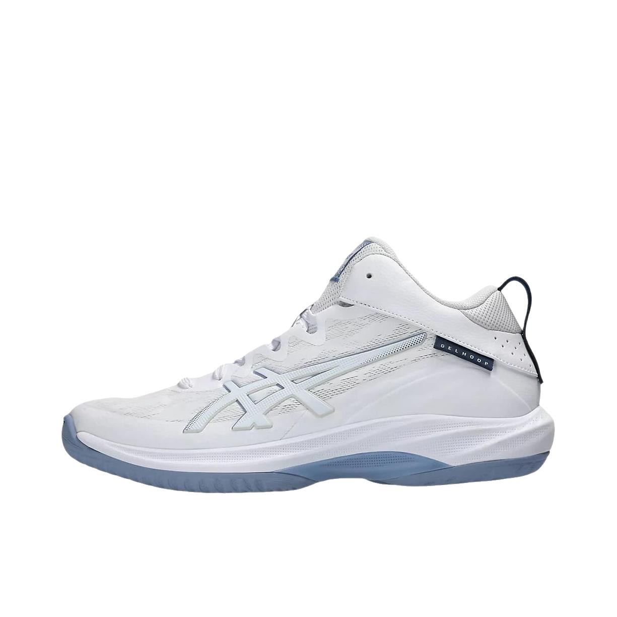 推荐商品：Asics/亚瑟士 GELHOOP V17 STANDARD 篮球鞋 运动透气包裹性 白色/平静靛蓝