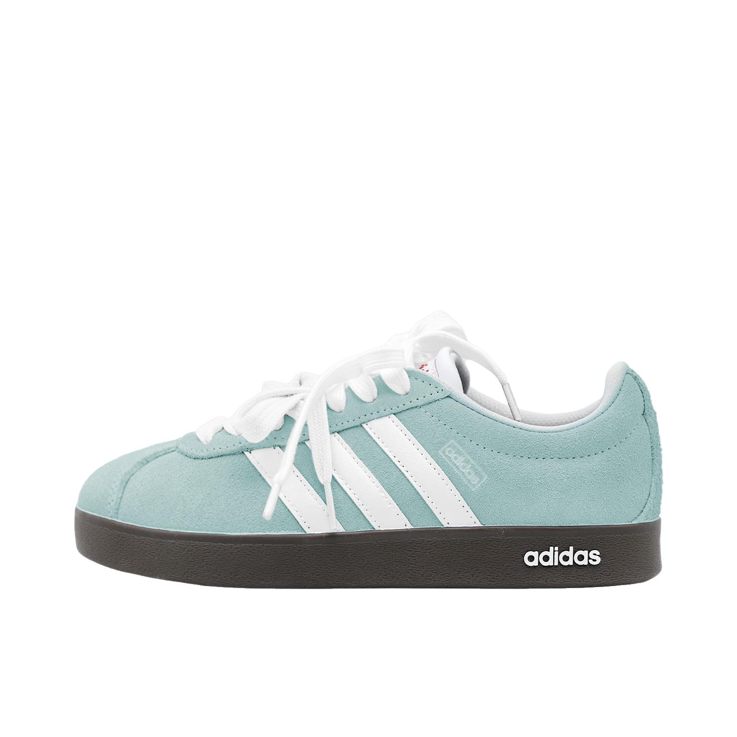 推荐商品：【定制球鞋】Adidas neo VL Court 2.0 德训鞋 板鞋 复古轻便耐磨芭蕾风甜美文艺抗冲击性防水 青柠奶绿