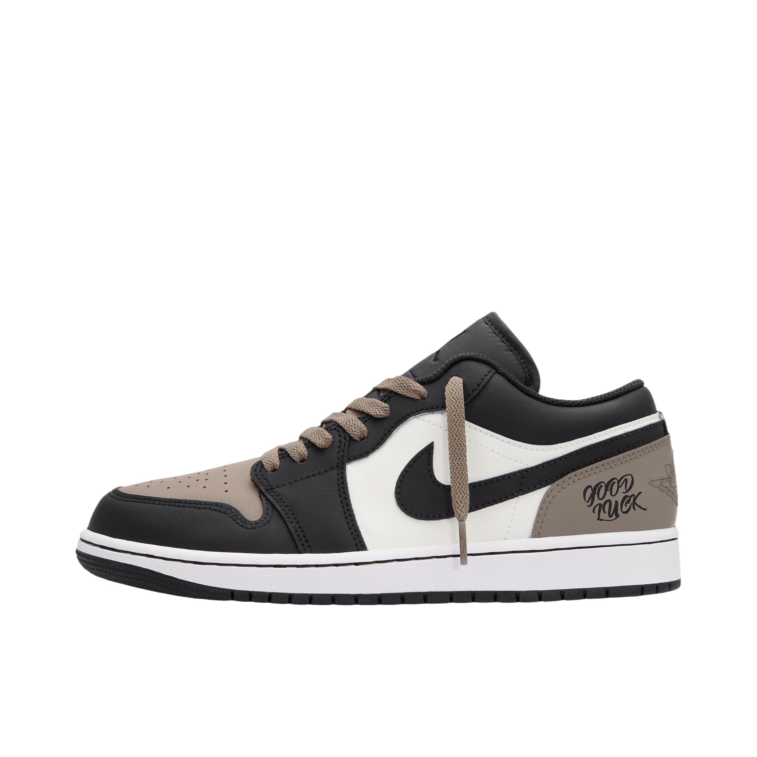 推荐商品：【定制球鞋】Air Jordan 1 减震 耐磨 透气 平跟 复古 潮流 简约 包裹性 防滑 轻便 支撑 增高 板鞋 摩卡杰克