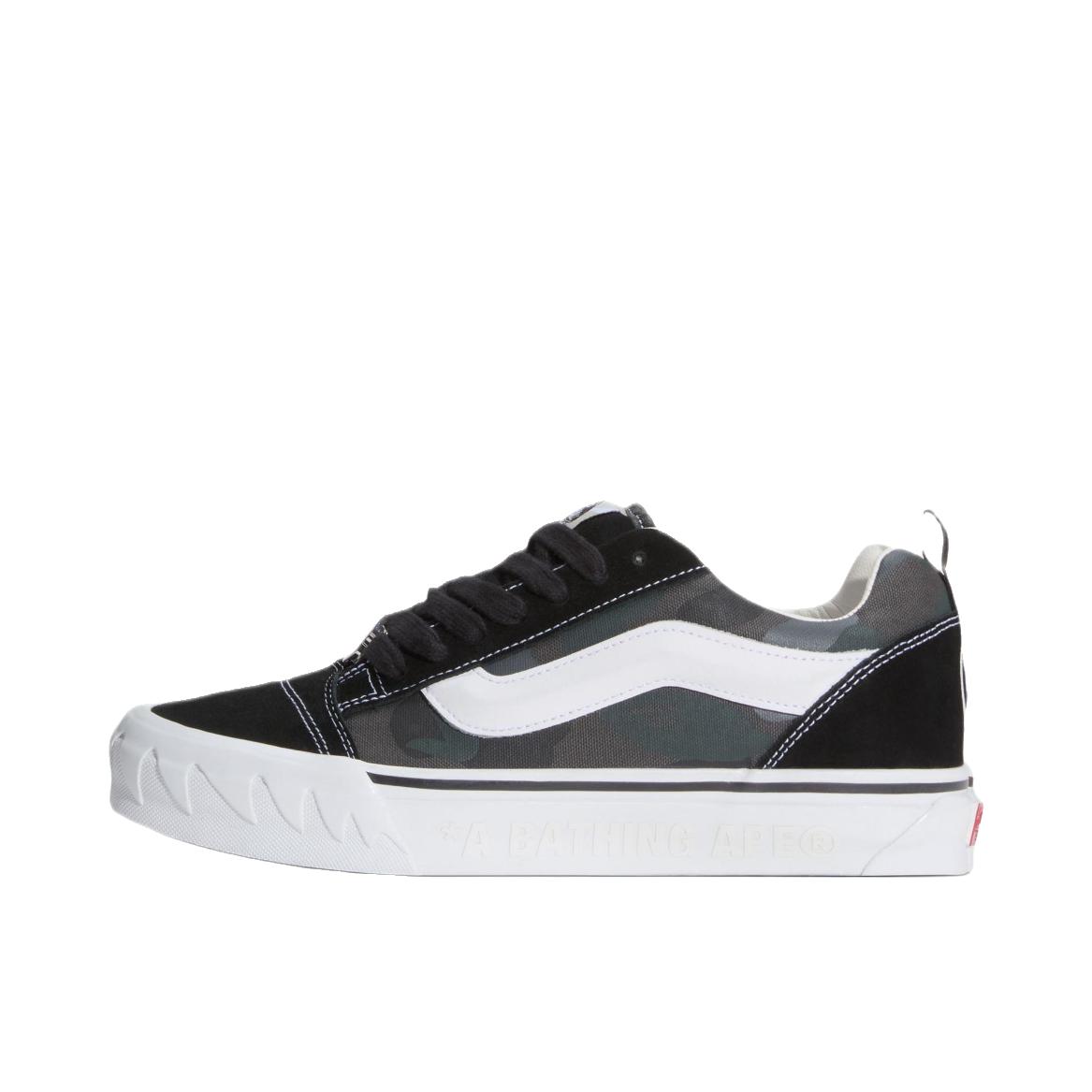 推荐商品：Vans/范斯 Knu Skool Collection 板鞋 防滑耐磨透气 BAPE联名/黑色