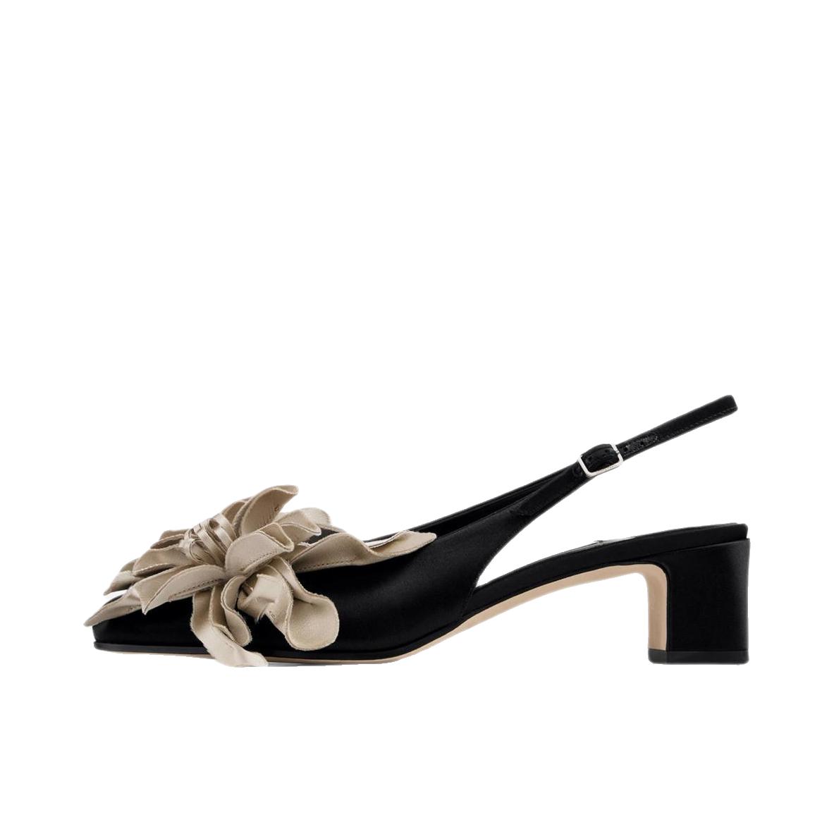 推荐商品：Jimmy Choo EYLA SB 45 高跟鞋 圆头舒适百搭 黑色/白色