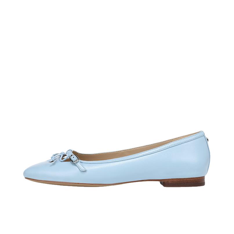 推荐商品：Sam Edelman MARIA 单鞋 镂空蝴蝶结玛丽珍芭蕾 浅蓝色
