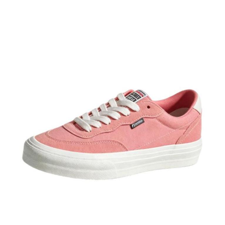 推荐商品：Vision Street Wear Flat Top 丹宁系列 低帮 系带 圆头 平跟 帆布鞋 珊瑚粉  