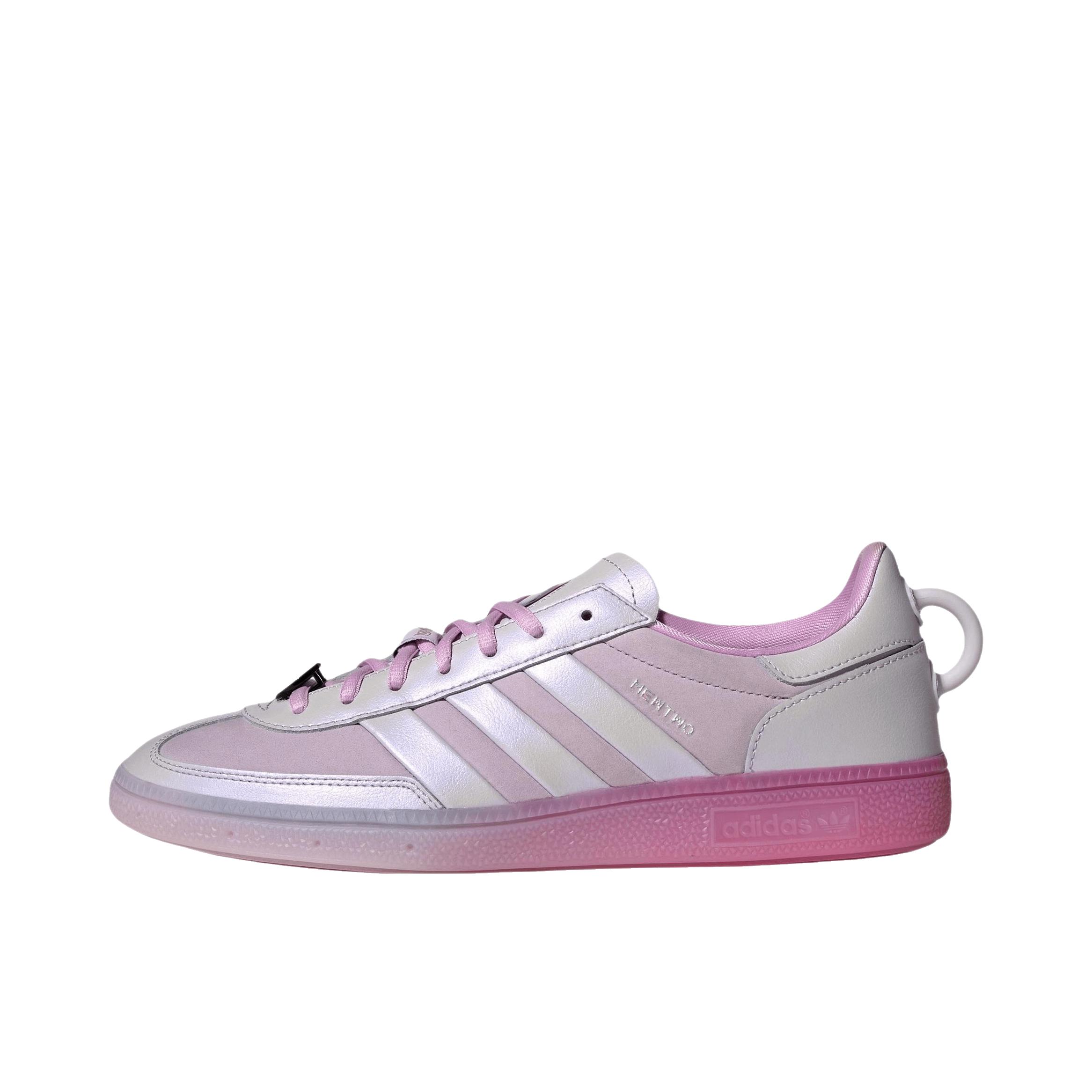 推荐商品：adidas Originals Handball Spezial 薄底鞋 T头鞋 德训鞋 板鞋 简约百搭复古轻便防滑耐磨贴合圆头耐穿 POKEMON/宝可梦联名/淡紫色/粉色