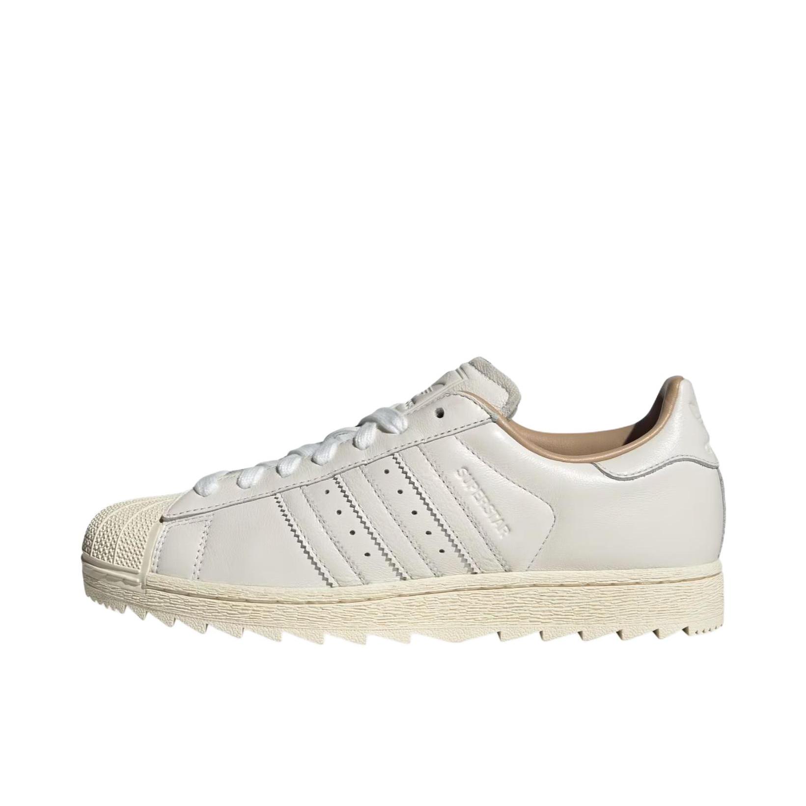 推荐商品：adidas Originals Superstar 2 Ripple 运动休闲鞋 透气吸汗 低帮/核心白色/暖沙色