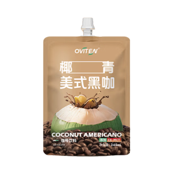 推荐商品：豪园 椰青美式黑咖 245ml 咖啡饮料 袋装
