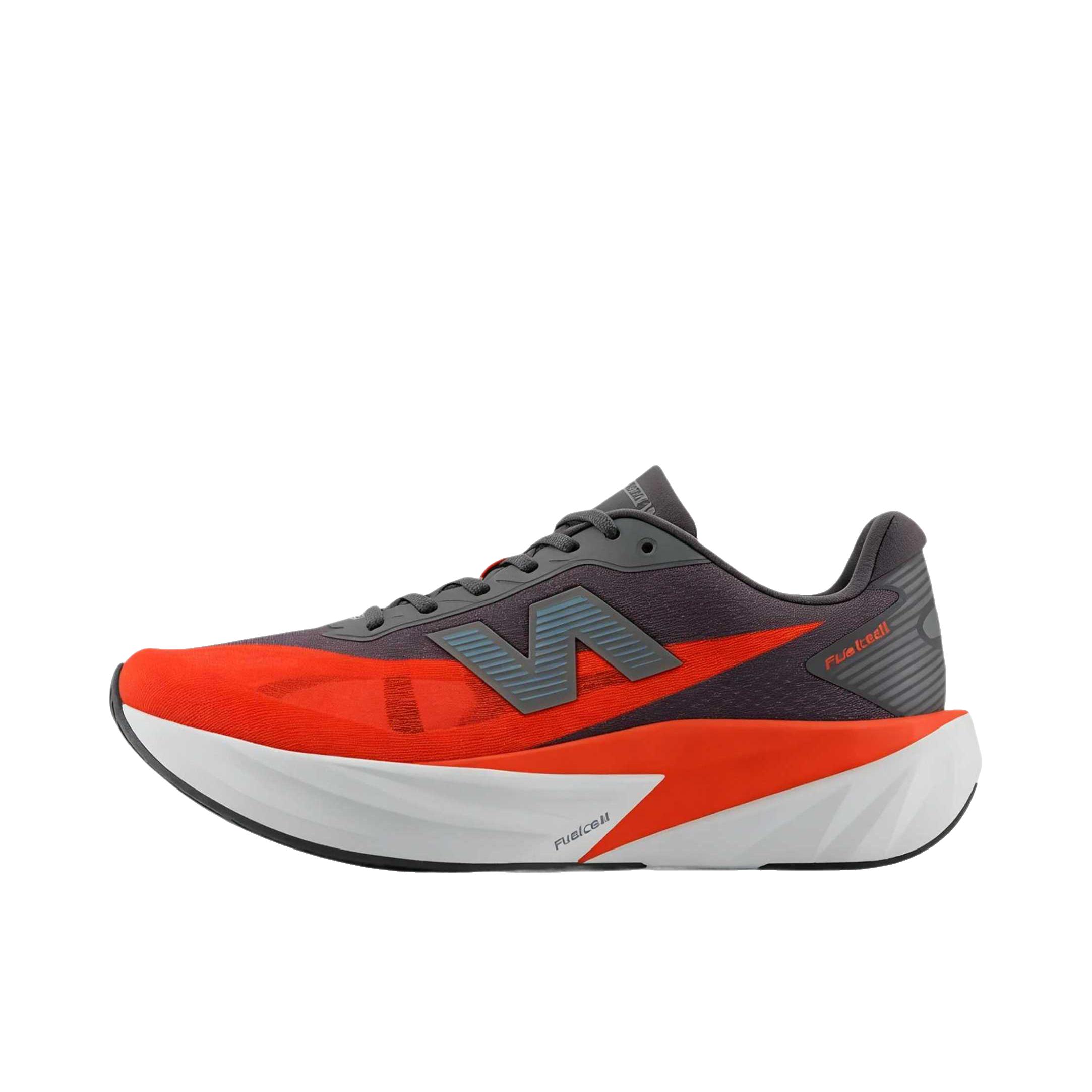 推荐商品：New Balance FuelCell Rebel v5 跑鞋 轻量竞速支撑回弹缓震减震轻便速训稳健抓地韧弹贴合稳固耐用 D宽/红色/灰色