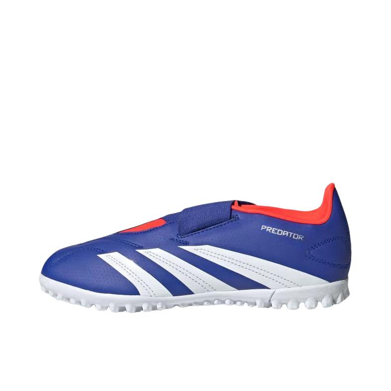推荐商品：adidas Predator Club TF 入门 胶质碎钉 人造草地室外硬地 缓震防滑 足球鞋 大童/透明蓝/云白色/太阳红