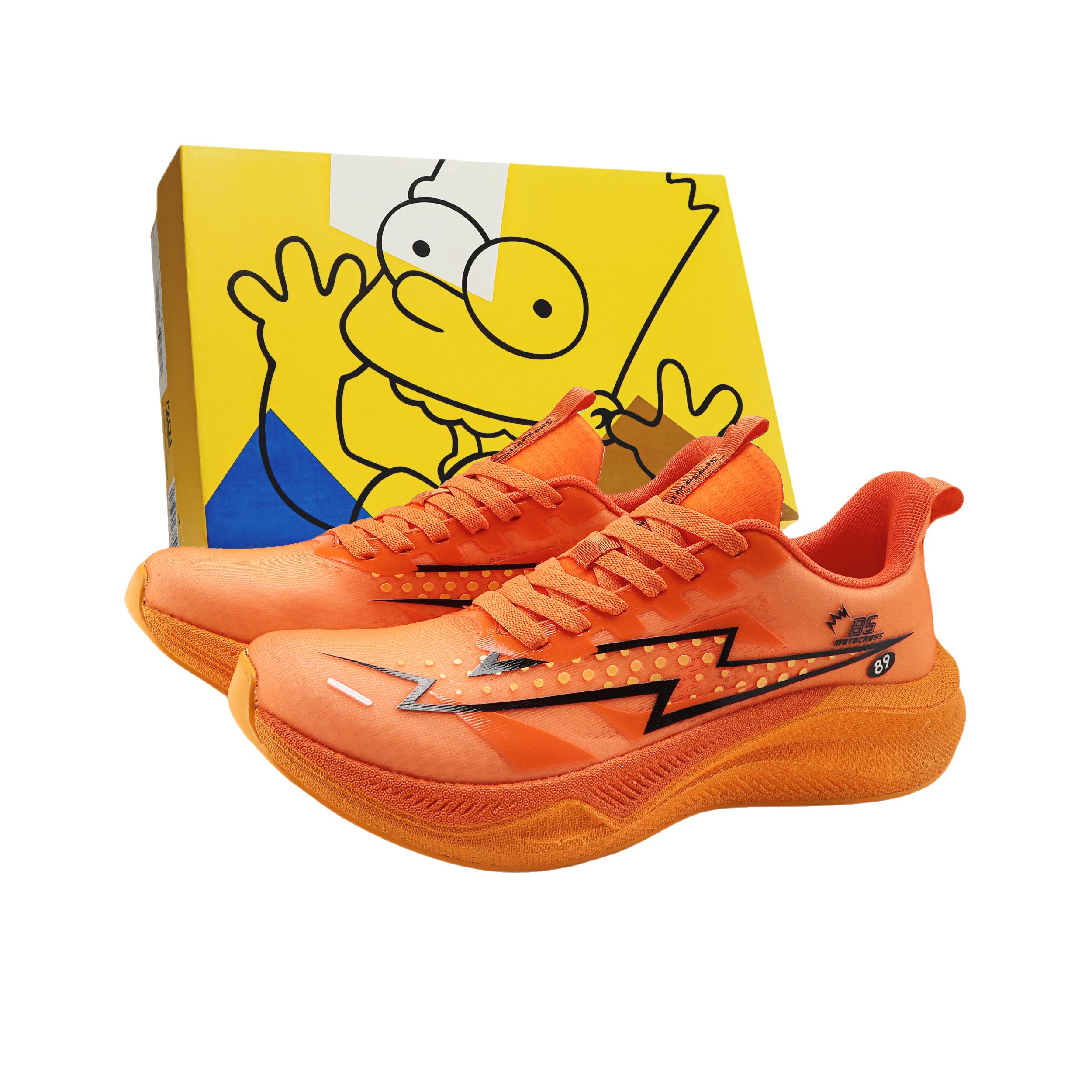 推荐商品：The Simpsons/辛普森一家 跑鞋 运动学生织物复古风 SPXFW240326U 礼盒款/热血橙