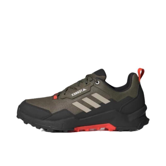 推荐商品：adidas Terrex Ax4 越野徒步 防滑耐磨 轻便透气 防水 徒步鞋 岩层橄榄绿/黑色