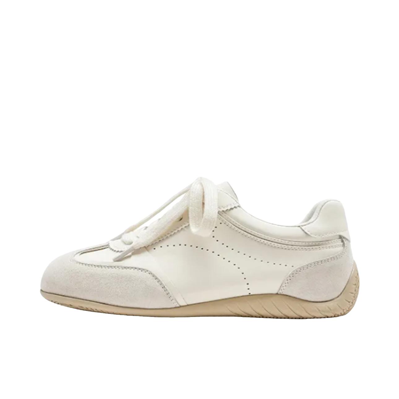 推荐商品：Toomanyshoes 板鞋 休闲复古薄底深口 TH5ZAH77DD1DF5 女款/米色