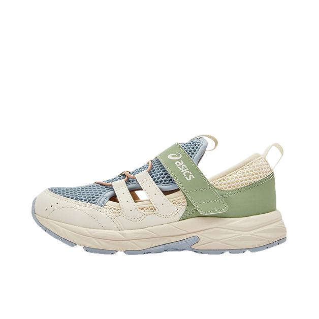 推荐商品：Asics/亚瑟士 CONTEND LA 运动休闲鞋 轻便魔术贴低帮室外 大童/绿色/蓝色/米白色