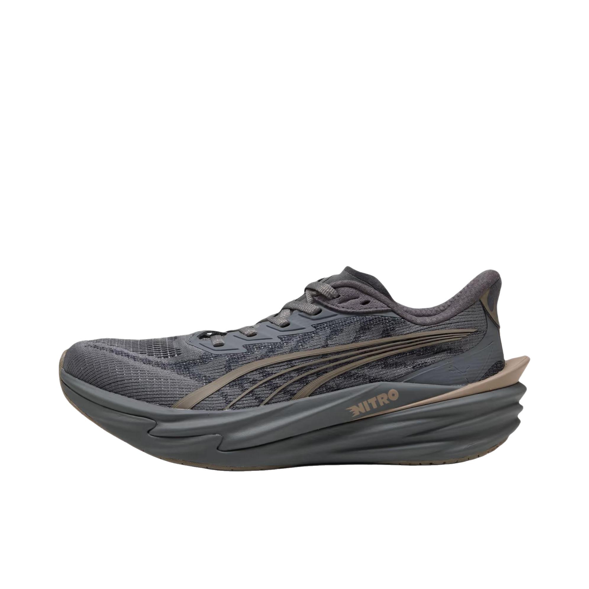推荐商品：Puma/彪马 Deviate Nitro 4 彪破4 跑鞋 舒适缓震防滑贴合回弹长距离氮气科技日常跑轻便竞速 女款/板岩天灰 