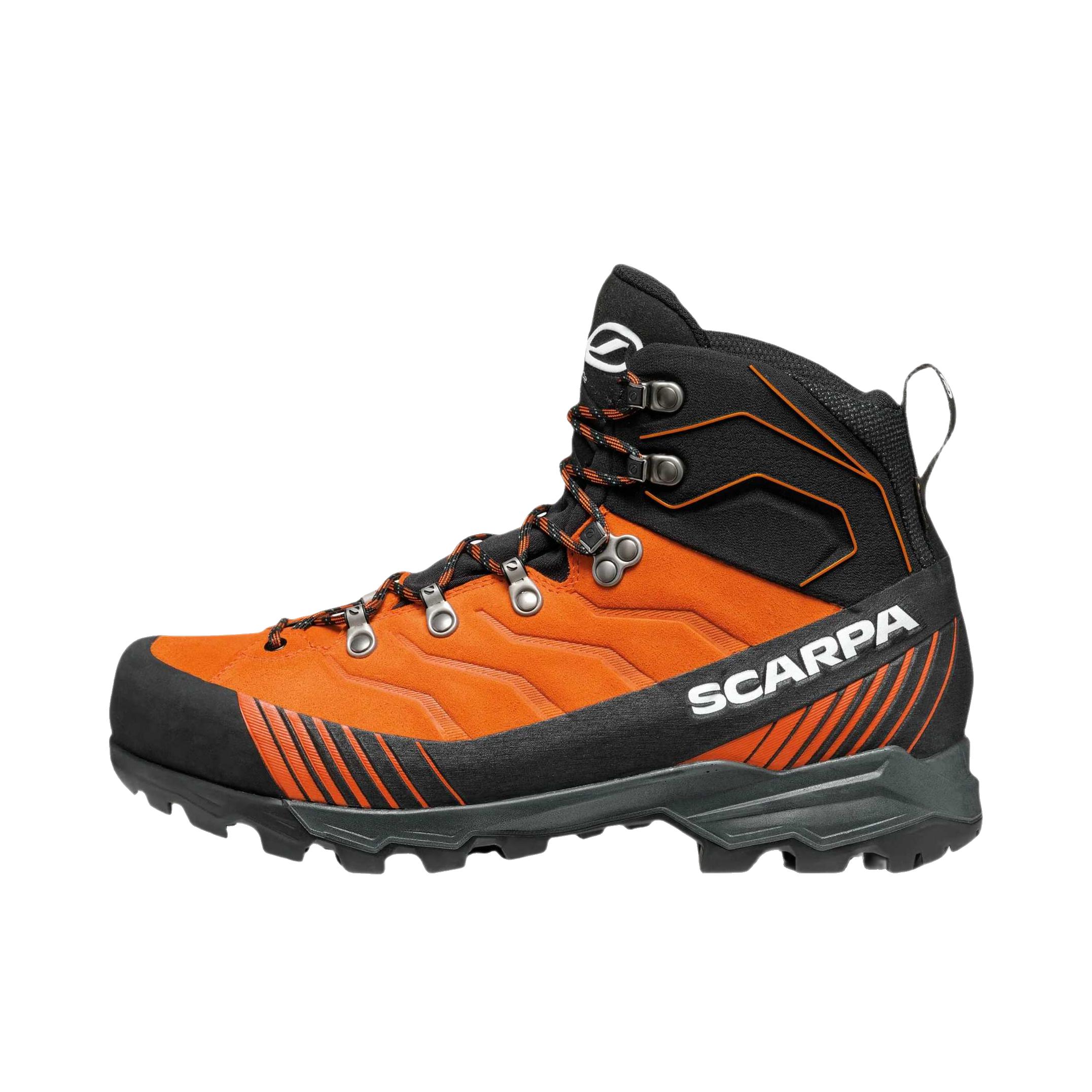 推荐商品：Scarpa/思卡帕 Ribelle TRK GTX 徒步鞋 户外鞋 舒适防滑耐磨 橙色/黑色