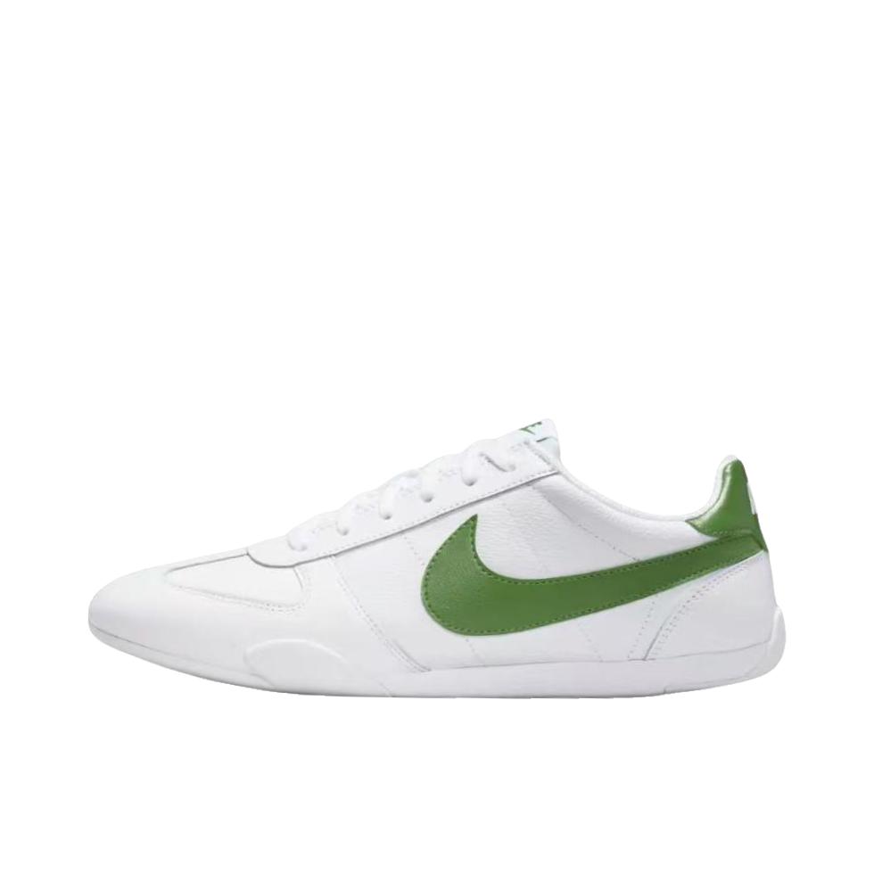 推荐商品：Nike Sprint Sister 运动休闲鞋 系带平跟圆头薄底复古芭蕾风 白色/绿色