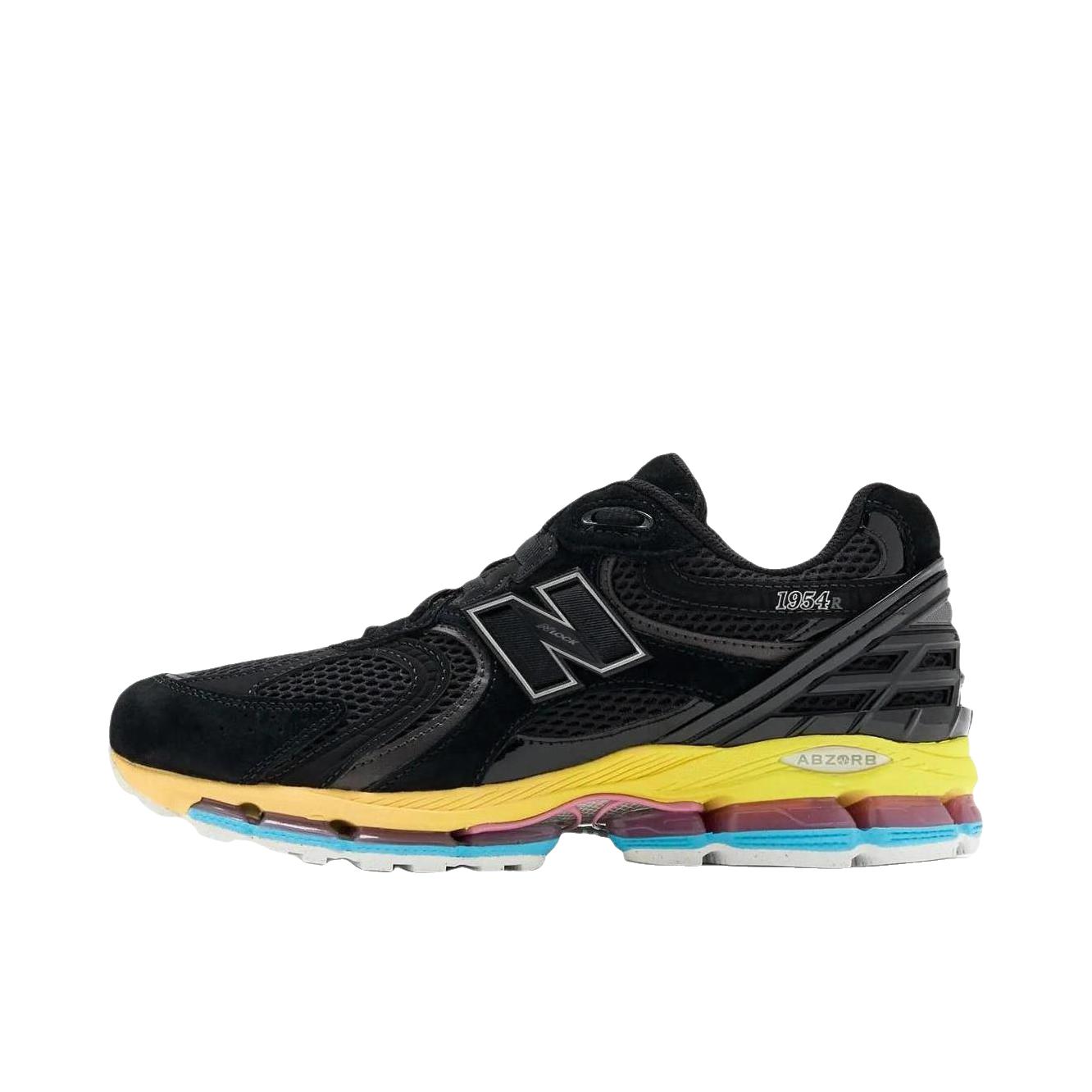 推荐商品：New Balance 1954R 跑鞋 舒适百搭防滑耐磨 D宽/黑色/黄色