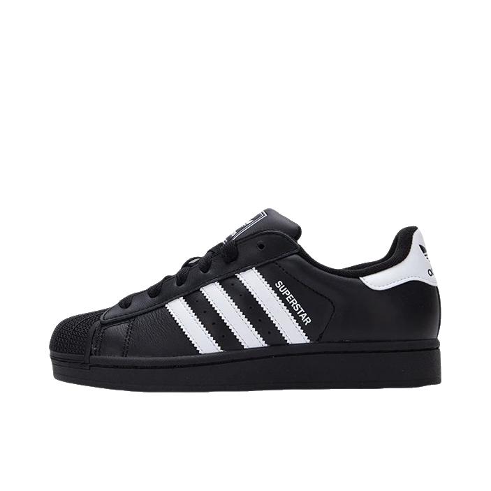 推荐商品：adidas Originals Superstar 2 板鞋 复古防滑耐磨贝壳头贴合圆头支撑 正黑色/白色