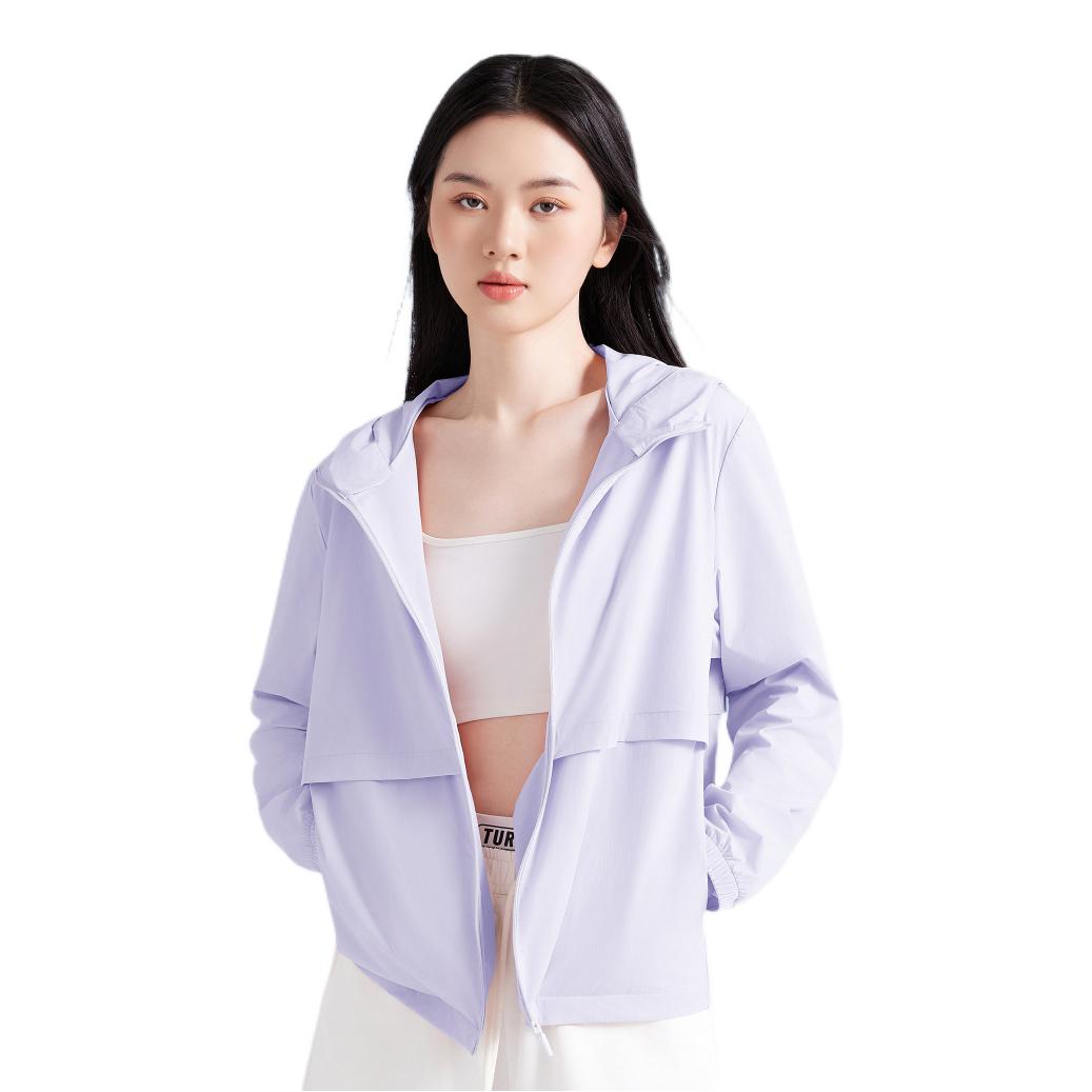 推荐商品：YAMEILE/娅美乐 2026SS 冰丝凉感原纱长袖防晒衣 女装 805 连帽/樱花紫