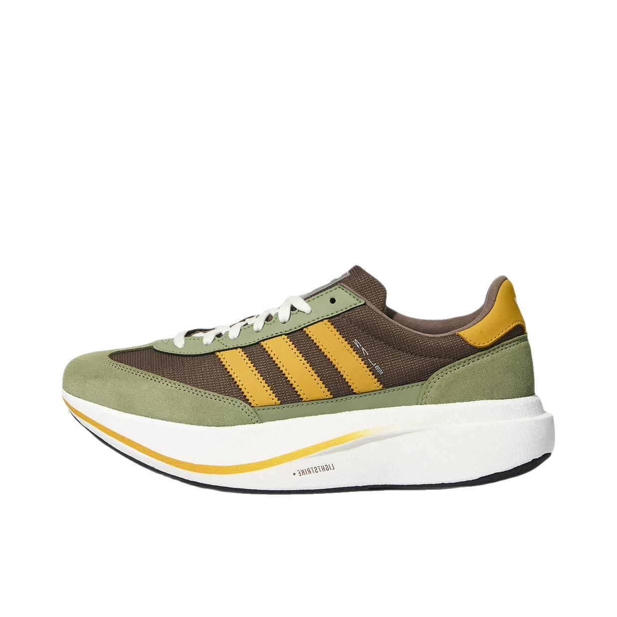 推荐商品：adidas SL 72 PRO T头鞋 运动休闲鞋 防滑耐磨透气贴合跑步风复古 帐篷绿/柔和黄/岩层深土地棕