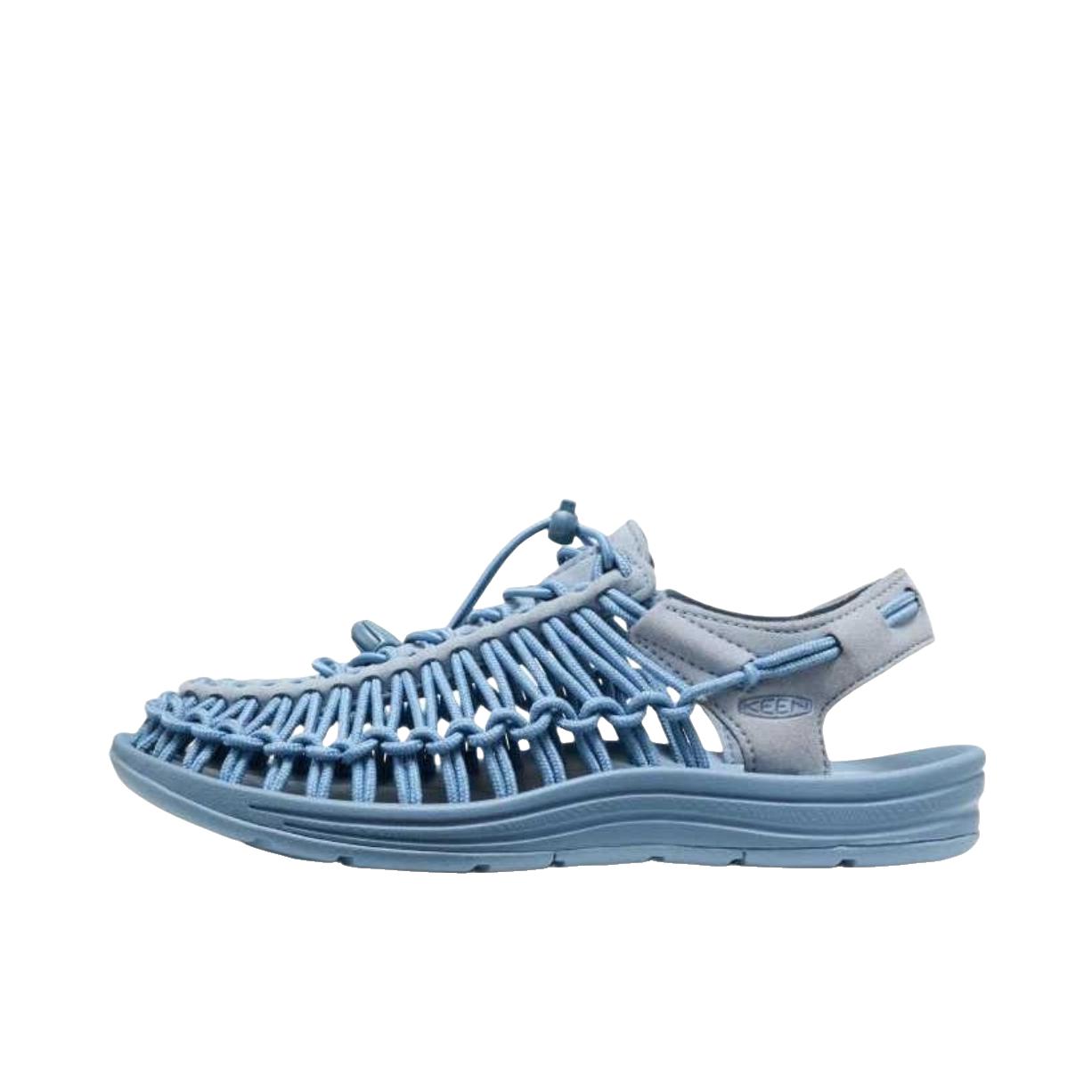 推荐商品：KEEN/科恩 Uneek 防滑耐磨 舒适时尚 休闲百搭 简约潮流 速干 沙滩鞋 户外鞋 女款/灰蓝色