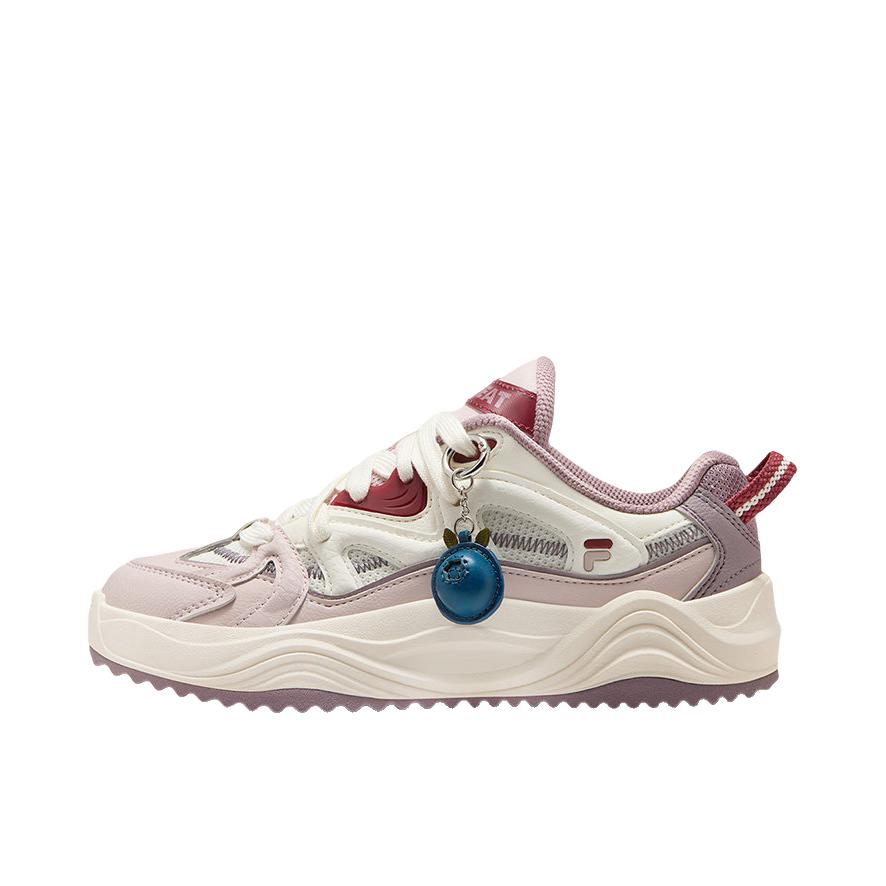 推荐商品：FILA/斐乐 WORKWEAR 板鞋 舒适时尚百搭 女款/雪白色/寂静粉
