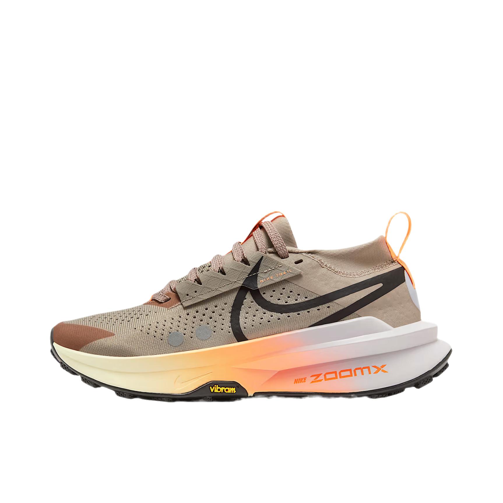 推荐商品：Nike Zegama Trail 2 跑鞋 舒适缓震防滑耐磨轻便透气时尚百搭织物贴合回弹支撑 灰色/红色/黑色