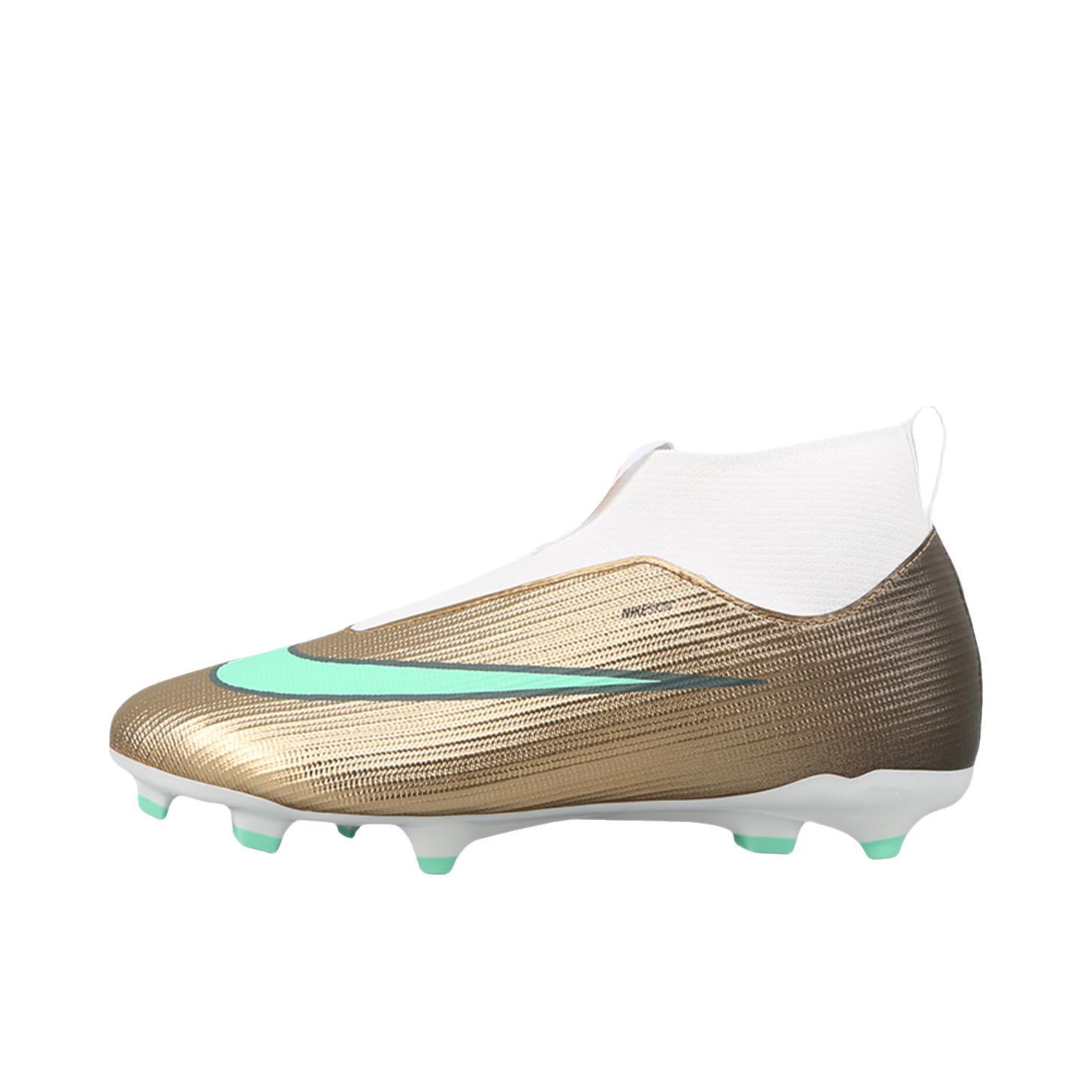 推荐商品：Nike Mercurial Superfly 11 Academy FG/MG 足球鞋 胶质短钉人造草地防滑 大童/金色