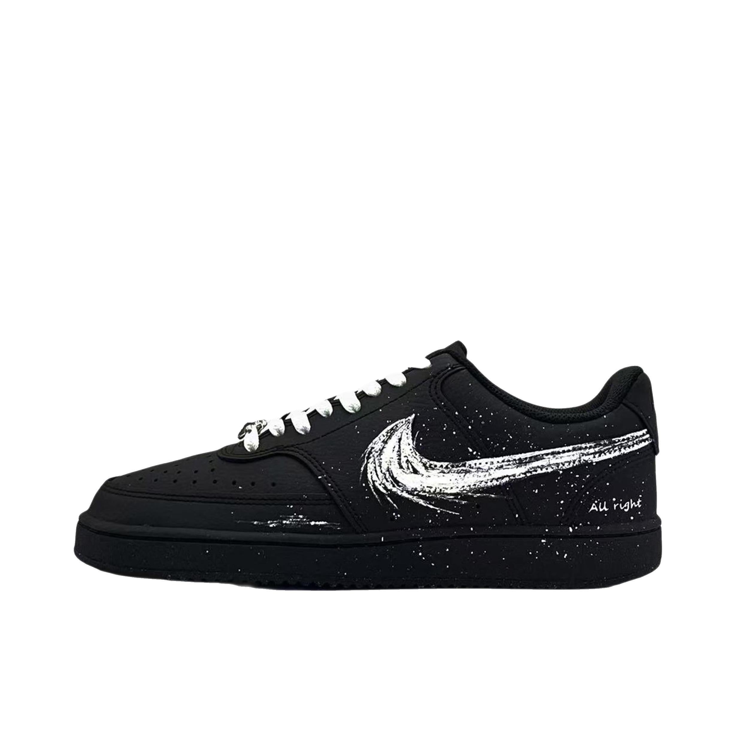 推荐商品：【定制球鞋】 Nike Court Vision 1 板鞋 防水美式简约防滑减震复古 刺破星空