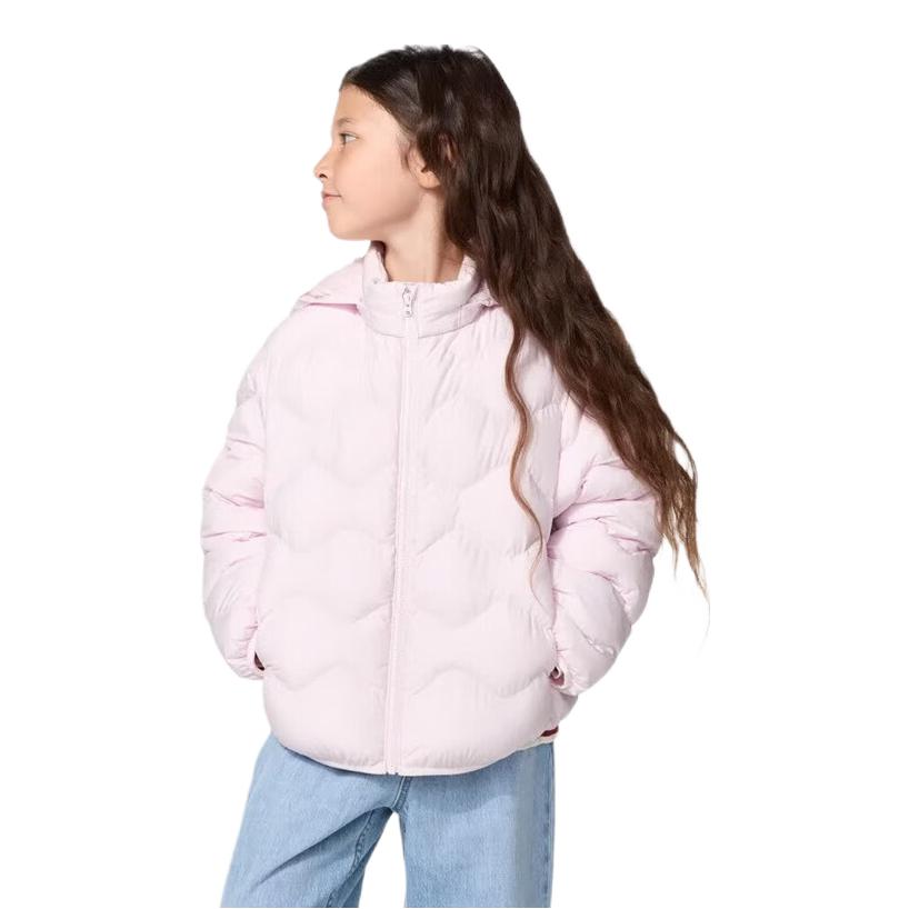 推荐商品：UNIQLO/优衣库童装 2026AW PUFFTECH空气棉连帽棉服 中大童 491181 水粉