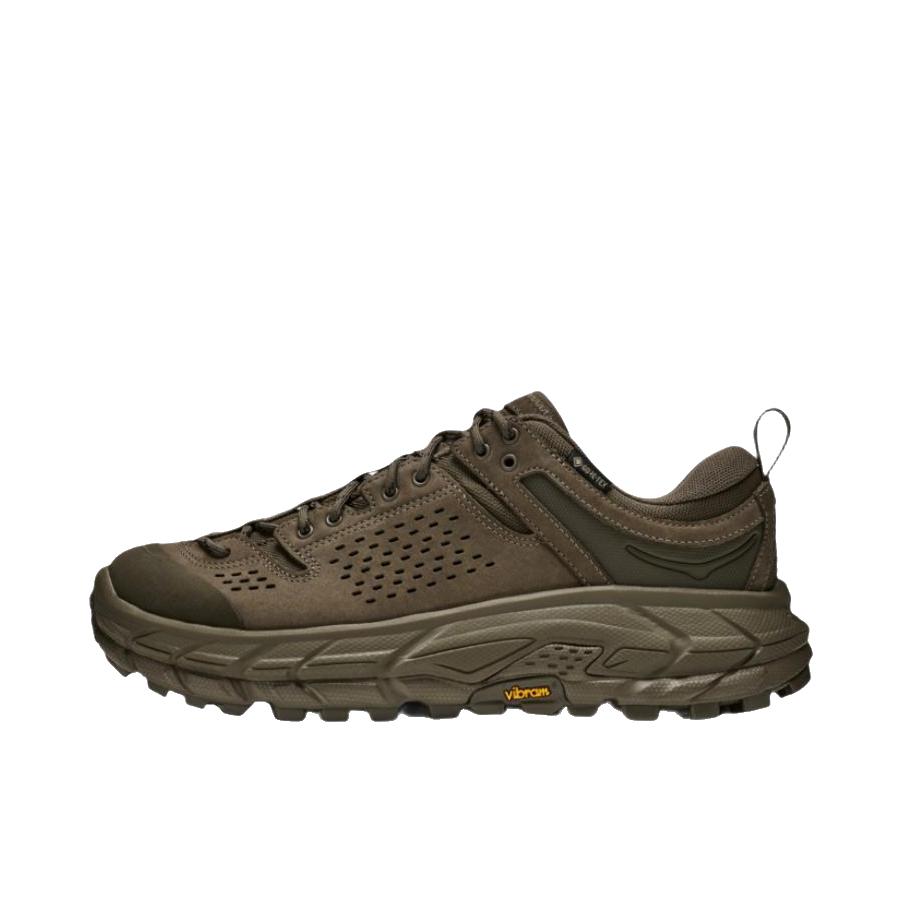 推荐商品：HOKA ONE ONE Tor Ultra 包裹性 防水 防滑 透气 合成革 织物 登山 徒步鞋 复古橄榄绿