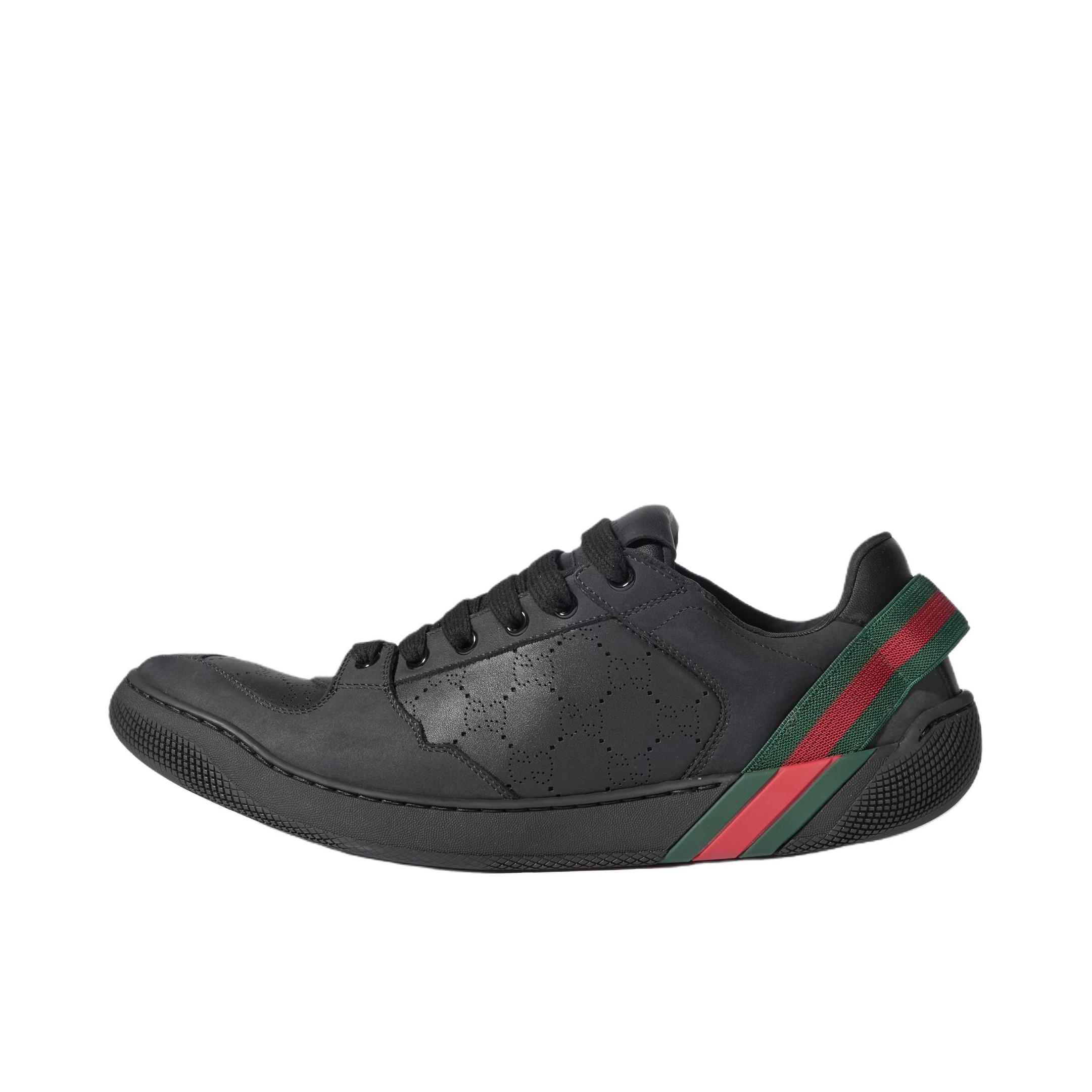推荐商品：Gucci Screener Primavera 运动休闲鞋 舒适百搭防滑耐磨 黑色