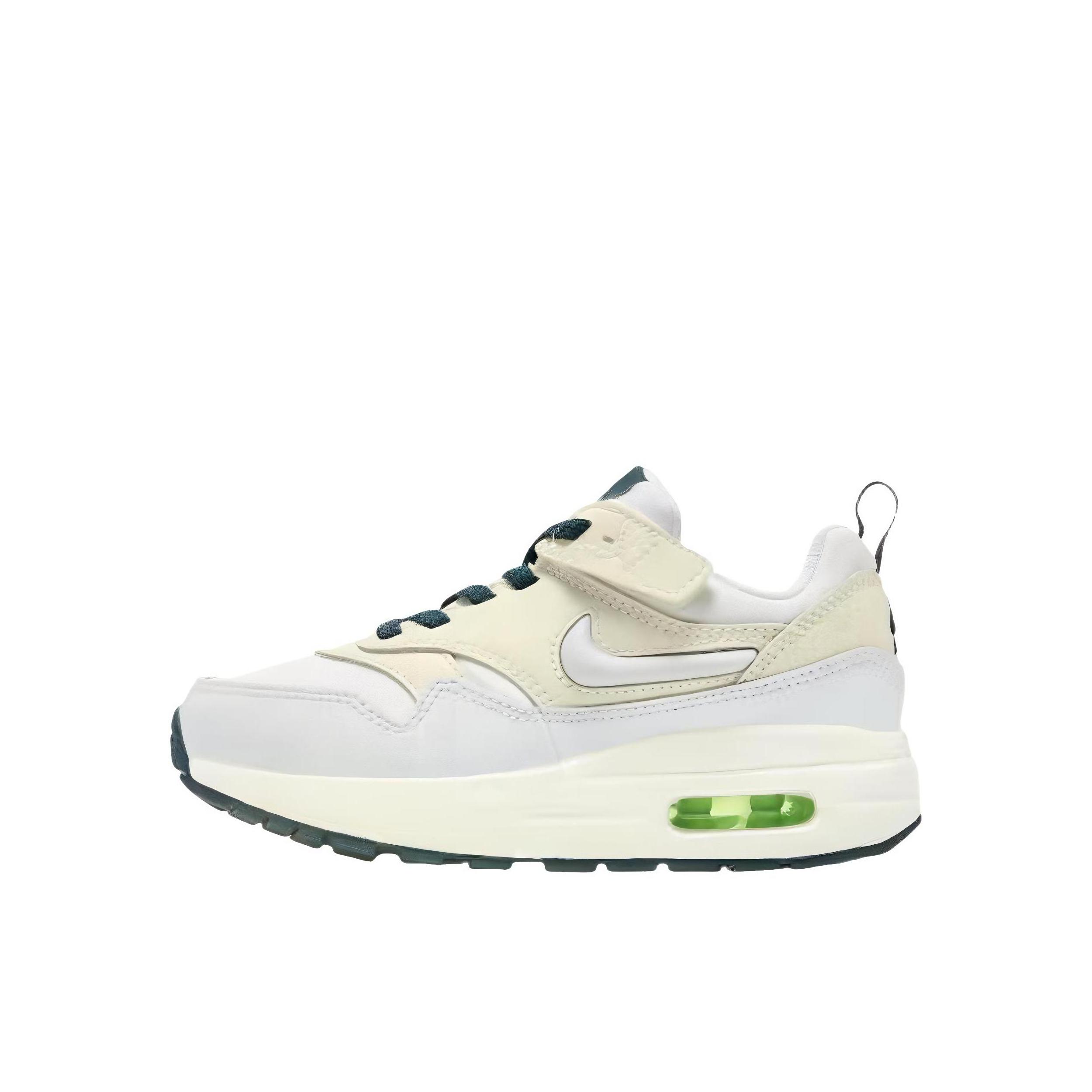 推荐商品：Nike Air Max 1 舒适缓震 防滑耐磨 复古百搭 运动鞋儿童 小童/米白