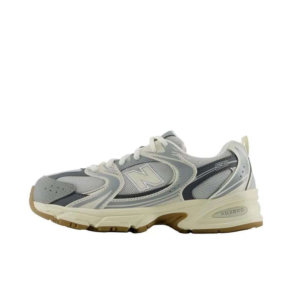 推荐商品：New Balance MR530 跑鞋 圆头经典拼接复古缓震防滑耐磨网面透气支撑 M宽/大童/灰色
