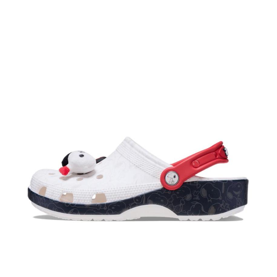 推荐商品：Crocs/卡骆驰 Classic Clog 经典克骆格 防滑耐磨 包头百搭 休闲舒适 外穿圆头 运动沙滩 户外 洞洞鞋 凉鞋 SNOOPY联名/白色