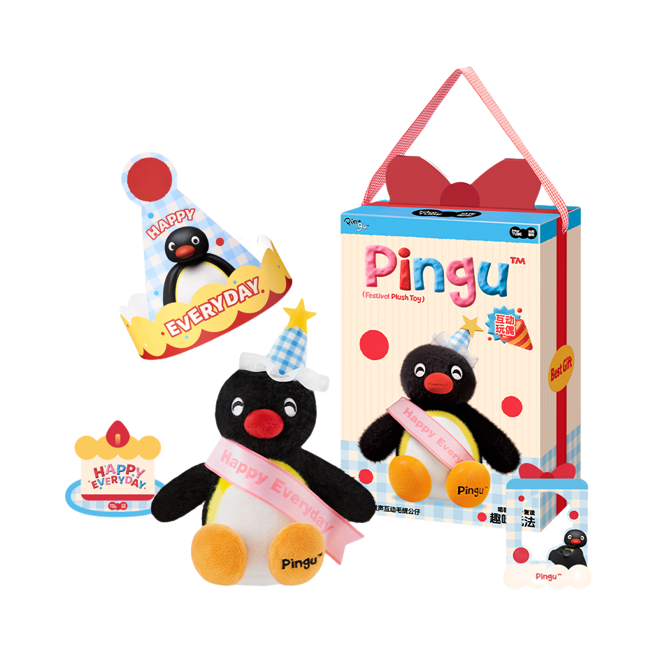 推荐商品：MARtube/马克图布 × PINGU 发声互动 毛绒玩具