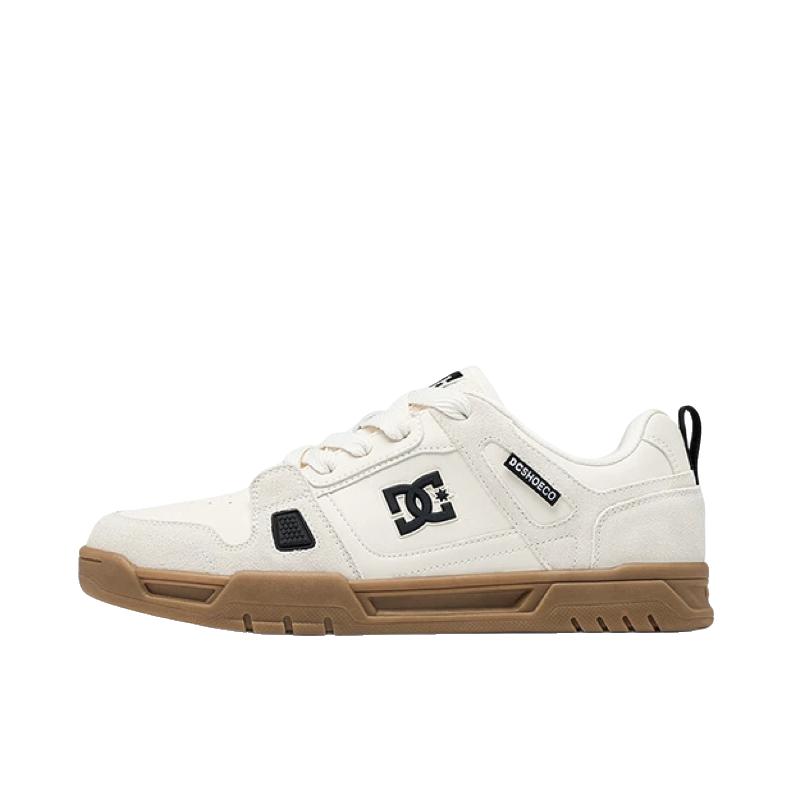 推荐商品：DCSHOECOUSA STAG 板鞋 透气增高百搭 月白色/墨棕色