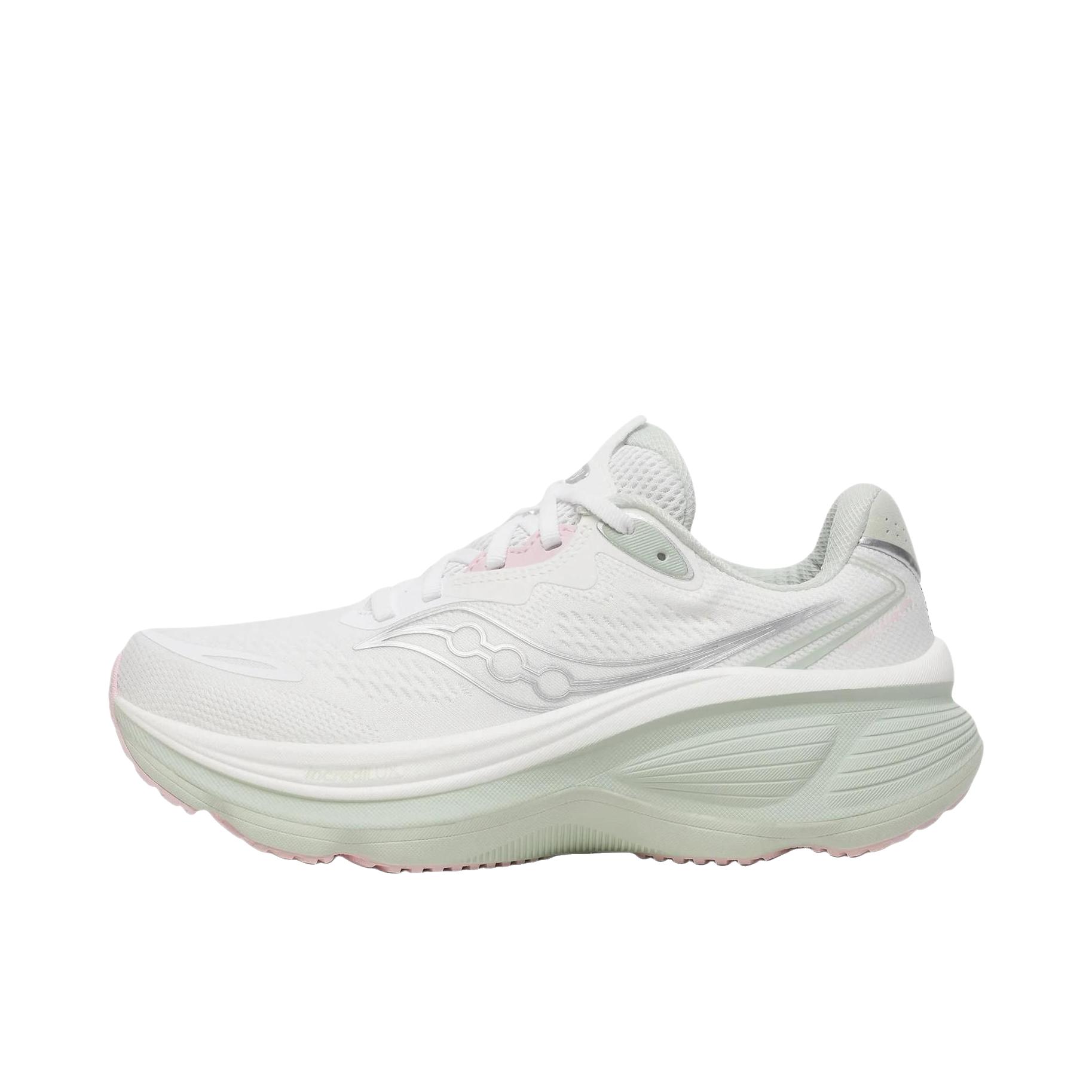 推荐商品：Saucony/索康尼 Hurricane 飓风26 跑鞋 耐磨透气舒适 白色/浅驼色