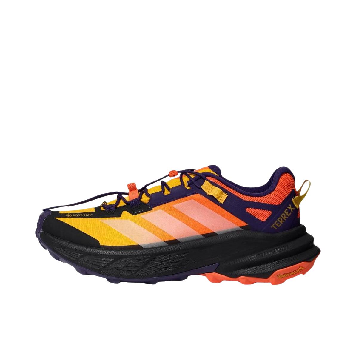 adidas Freehiker SL 户外鞋 徒步鞋 防水休闲轻运动 GTX/深黄色/冲击橙