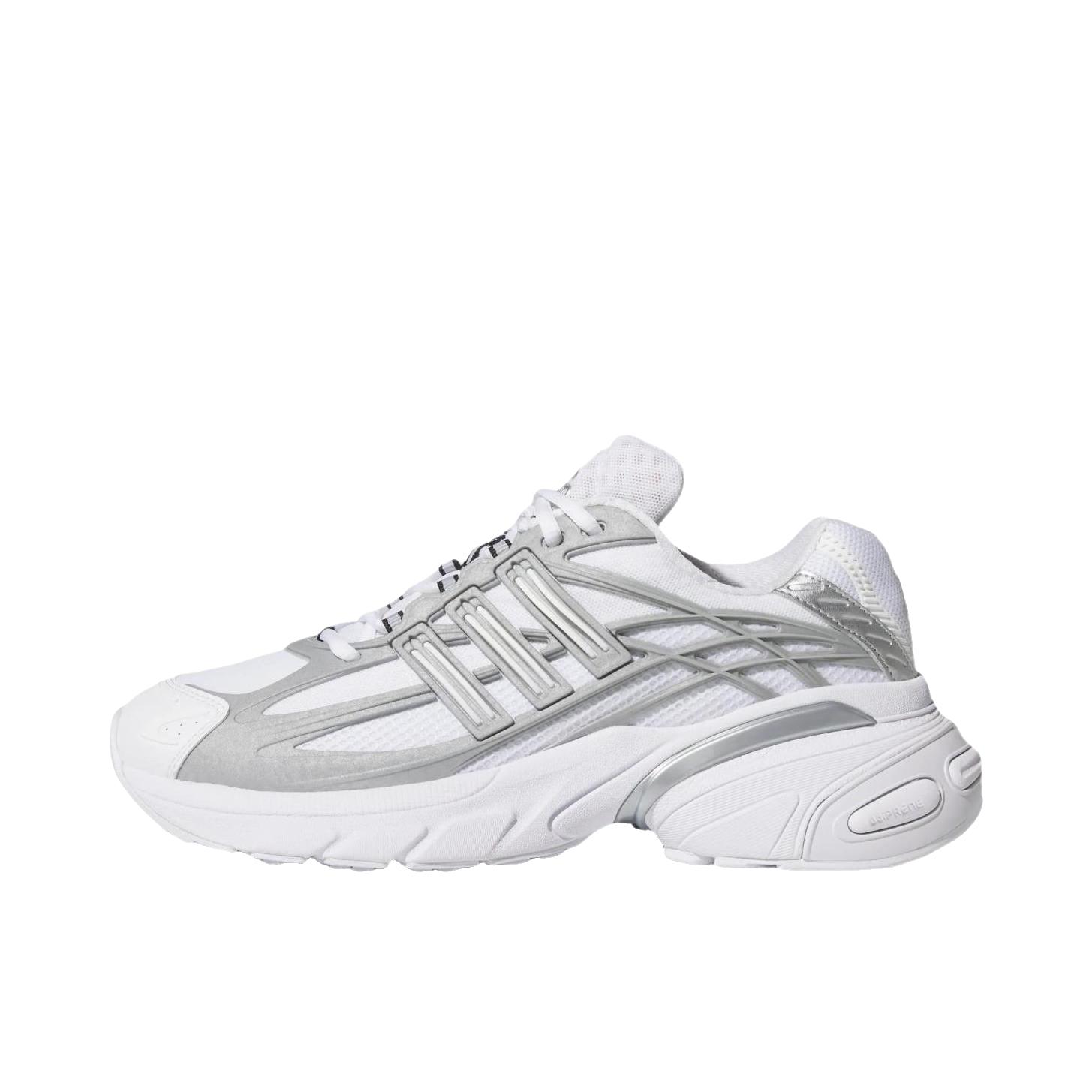推荐商品：adidas Adistar XLG 2.0 老爹鞋 厚底圆头系带 白色/金属银