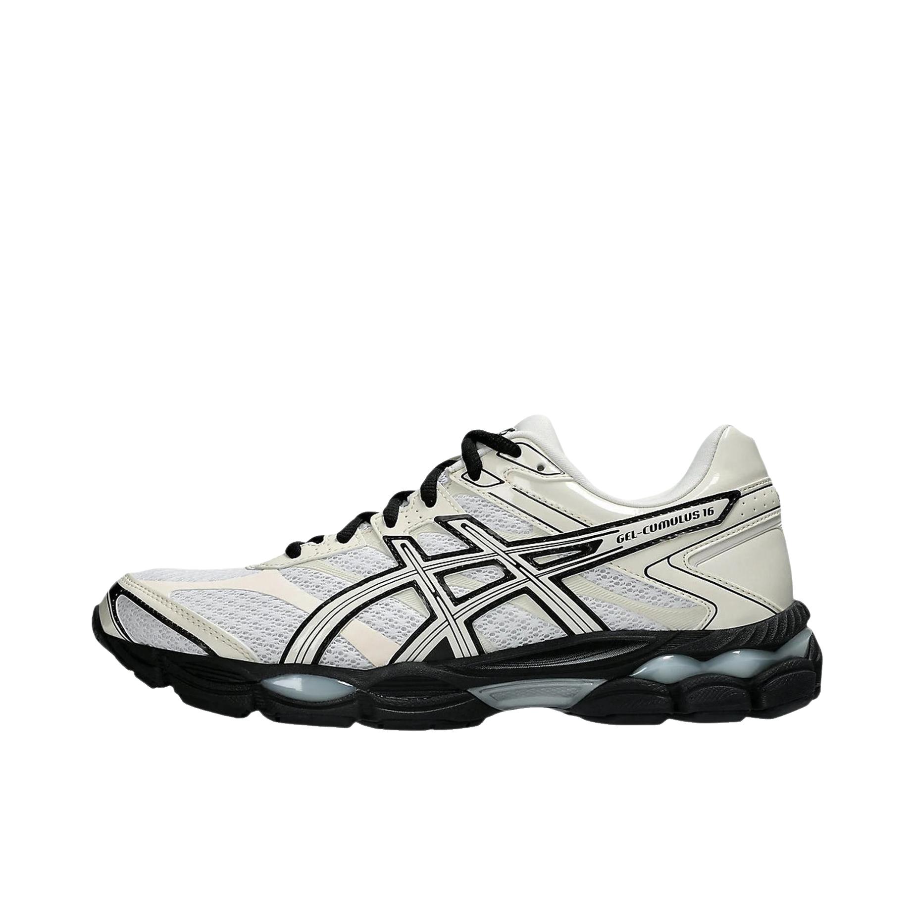 推荐商品：Asics/亚瑟士 Gel-cumulus 16 跑鞋 透气舒适减震耐磨百搭贴合圆头 白色/米色