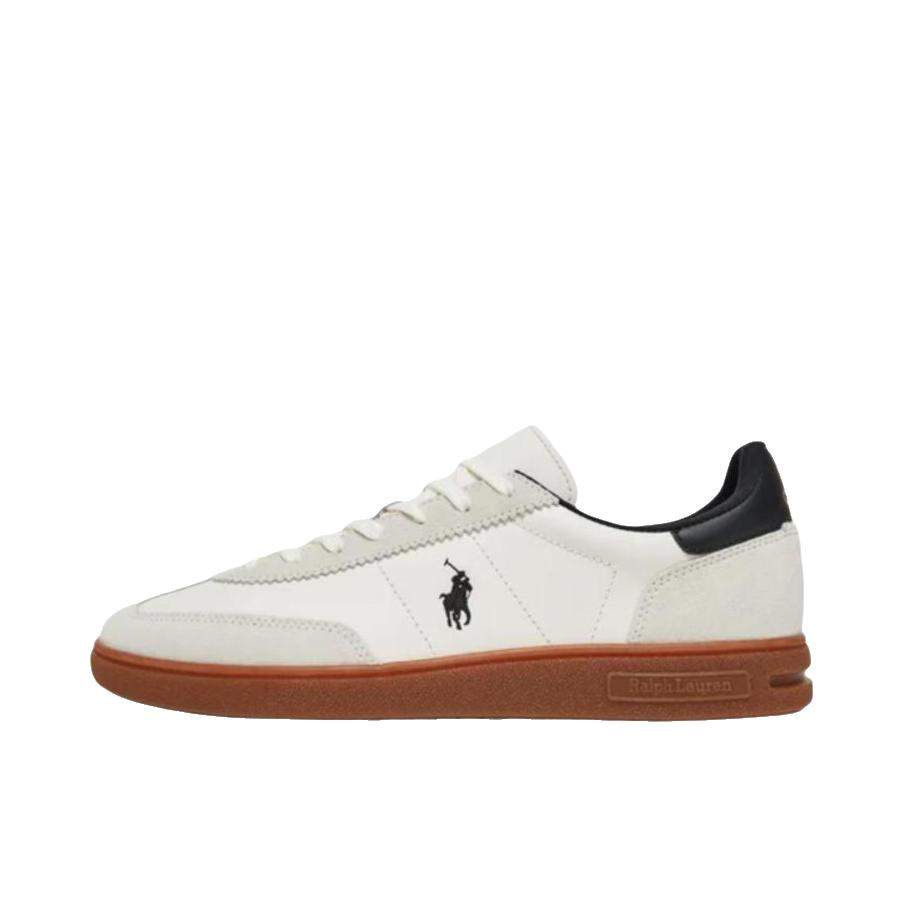 推荐商品：Polo Ralph Lauren 板鞋 皮革系带平底 白色