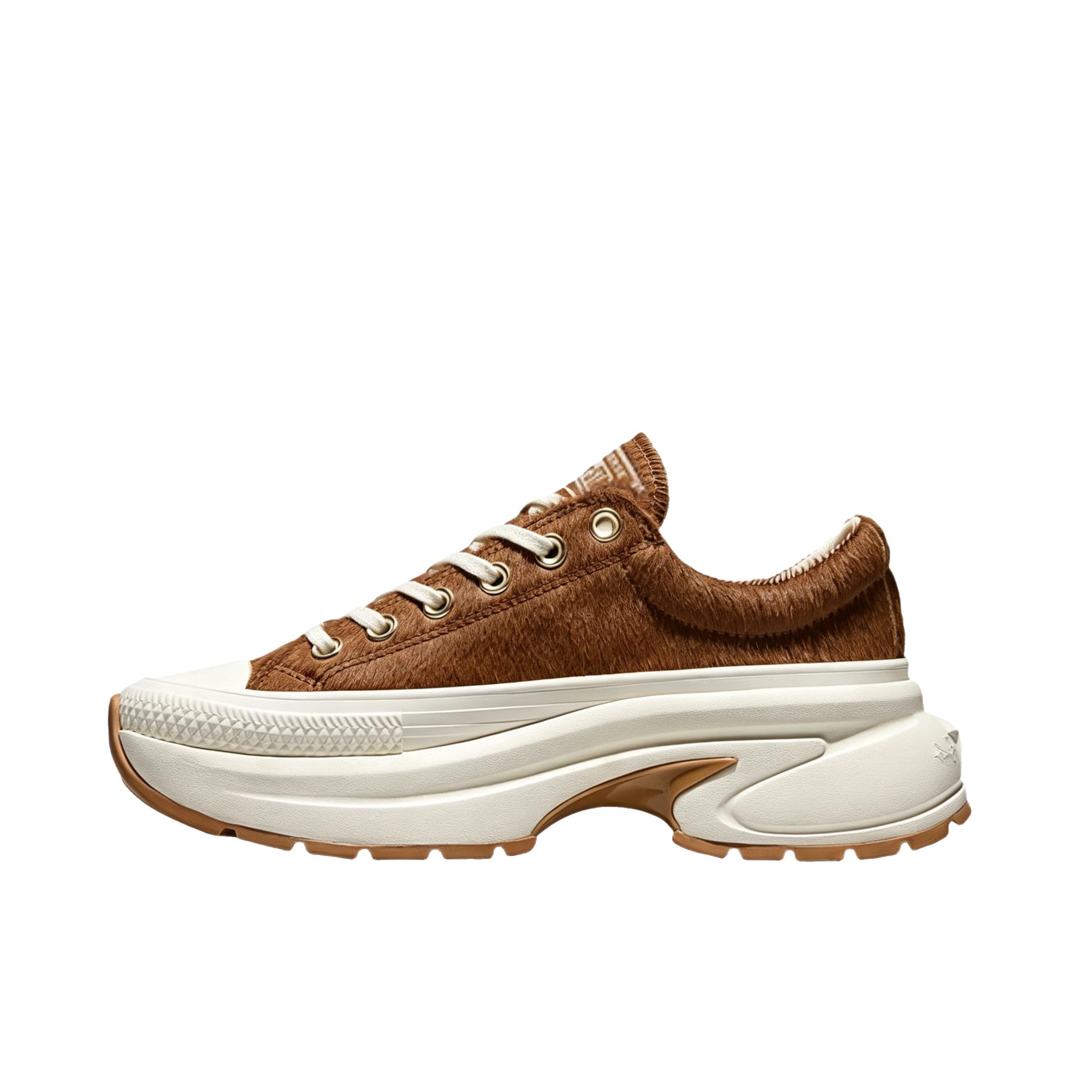 推荐商品：Converse/匡威 Run Star Crush 运动休闲鞋 厚底增高透气 棕色/白色