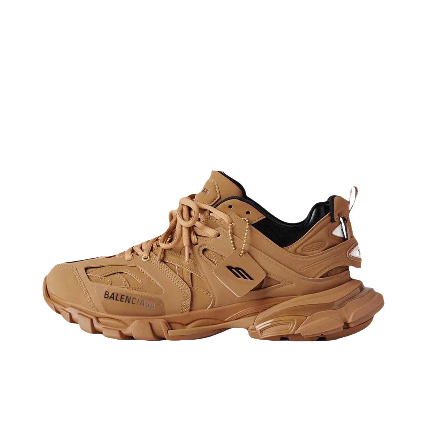 推荐商品：Balenciaga/巴黎世家 Track yard 老爹鞋 圆头时尚舒适 驼色