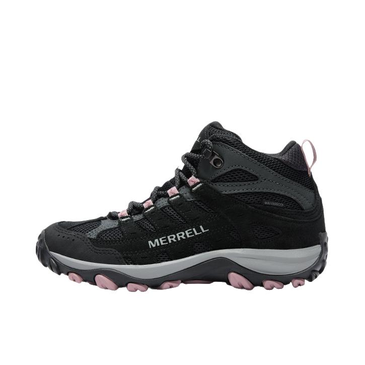 推荐商品：Merrell/迈乐 ACCENTOR 4 徒步鞋 户外鞋 运动舒适耐磨防滑 中帮/女款/黑色/雾玫粉